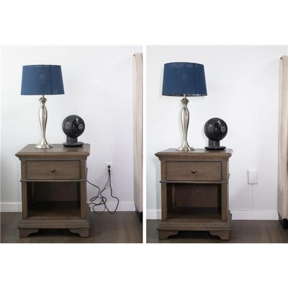 Sleek Socket Ultra-Thin Outlet Concealer with Cord Concealer Kit,3 Outlet,3-Foot - Picture 3 of 6